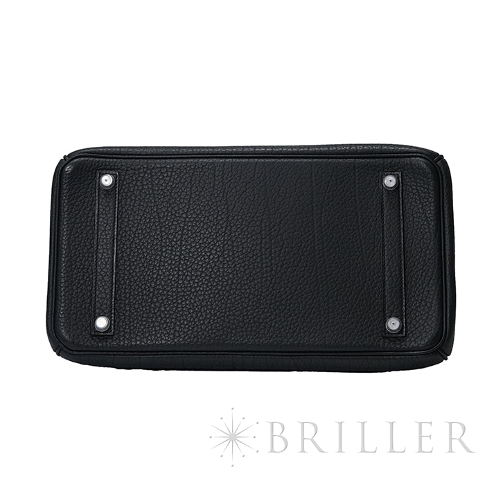 HERMES エルメス バーキン 35 フィヨルド ノワール ブラック シルバー金具 10