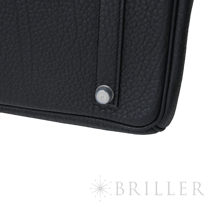 HERMES エルメス バーキン 35 フィヨルド ノワール ブラック シルバー金具 16