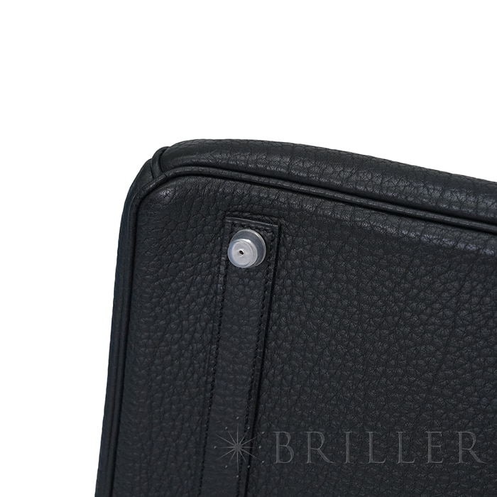 HERMES エルメス バーキン 35 フィヨルド ノワール ブラック シルバー金具 17