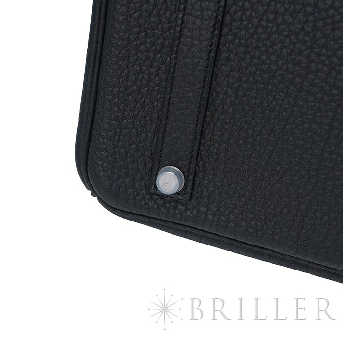 HERMES エルメス バーキン 35 フィヨルド ノワール ブラック シルバー金具 18