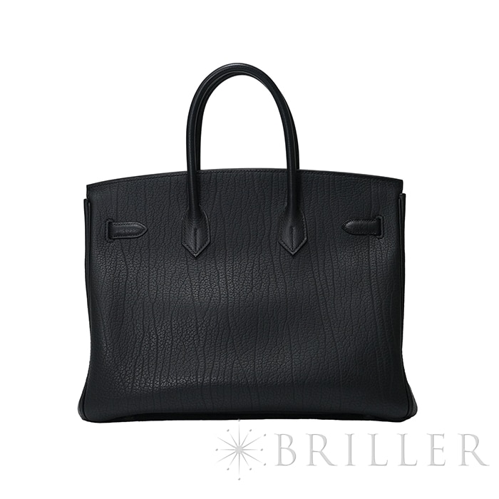 HERMES エルメス バーキン 35 フィヨルド ノワール ブラック シルバー金具 1