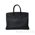HERMES エルメス バーキン 35 フィヨルド ノワール ブラック シルバー金具 1