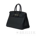 HERMES エルメス バーキン 35 フィヨルド ノワール ブラック シルバー金具 20