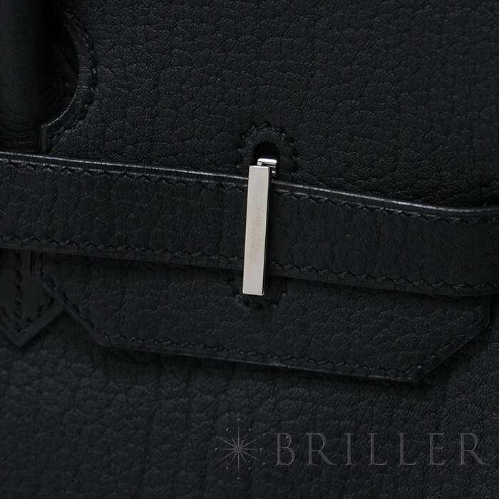 HERMES エルメス バーキン 35 フィヨルド ノワール ブラック シルバー金具 21