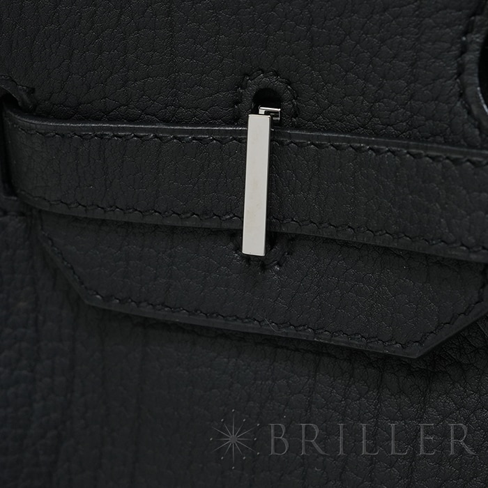 HERMES エルメス バーキン 35 フィヨルド ノワール ブラック シルバー金具 22
