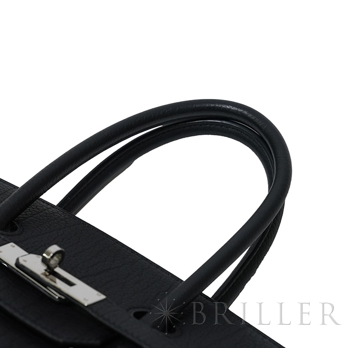 HERMES エルメス バーキン 35 フィヨルド ノワール ブラック シルバー金具 7