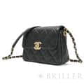 CHANEL シャネル ミニ フラップ バッグ ブラック キャビアスキン ゴールド金具 AS4907 B17672 94305 12