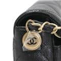 CHANEL シャネル ミニ フラップ バッグ ブラック キャビアスキン ゴールド金具 AS4907 B17672 94305 13