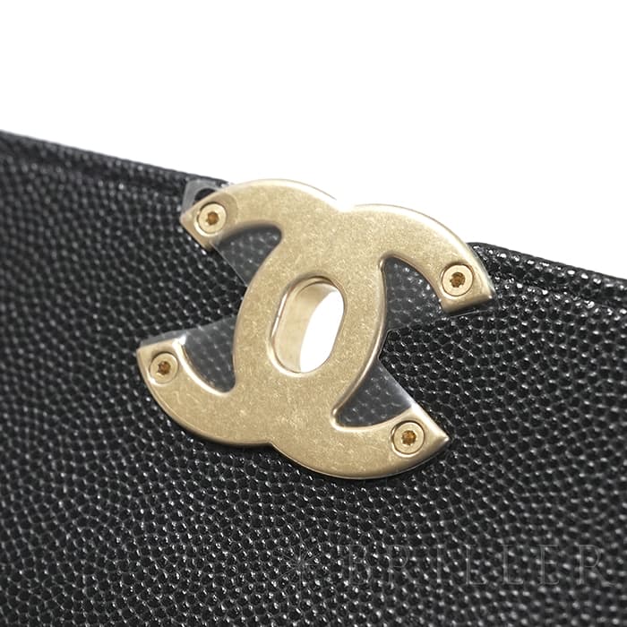 CHANEL シャネル ミニ フラップ バッグ ブラック キャビアスキン ゴールド金具 AS4907 B17672 94305 15
