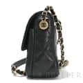 CHANEL シャネル ミニ フラップ バッグ ブラック キャビアスキン ゴールド金具 AS4907 B17672 94305 16