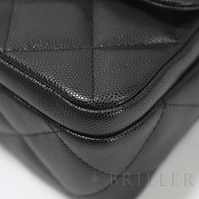 CHANEL シャネル ミニ フラップ バッグ ブラック キャビアスキン ゴールド金具 AS4907 B17672 94305 21