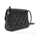 CHANEL シャネル ミニ フラップ バッグ ブラック キャビアスキン ゴールド金具 AS4907 B17672 94305 26