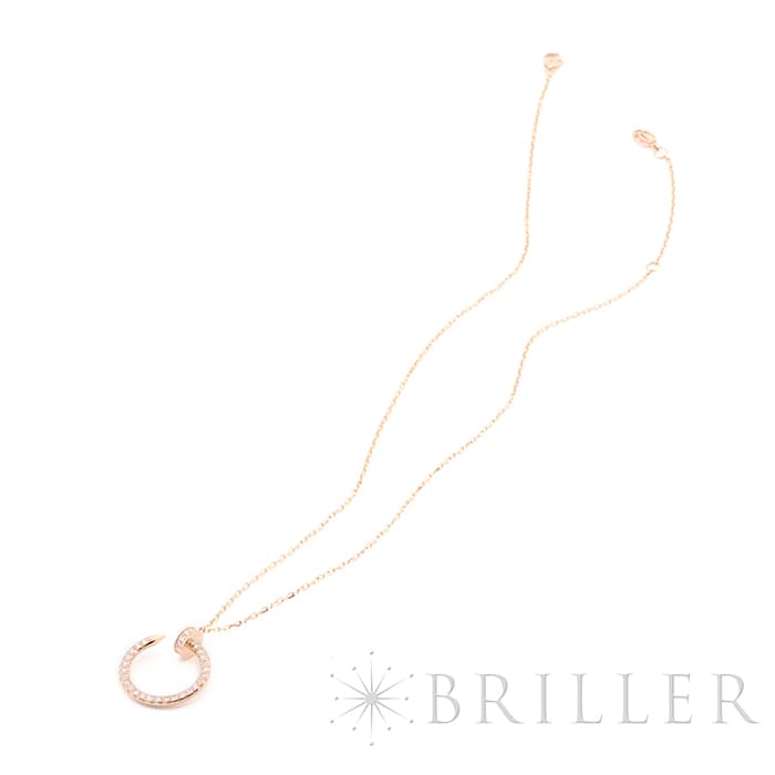 CARTIER カルティエ ジュストアンクル ペンダント ネックレス ピンクゴールド ダイヤモンド B7224893 12