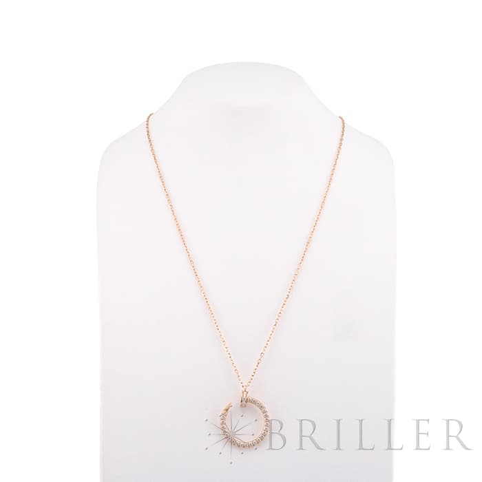 CARTIER カルティエ ジュストアンクル ペンダント ネックレス ピンクゴールド ダイヤモンド B7224893 13