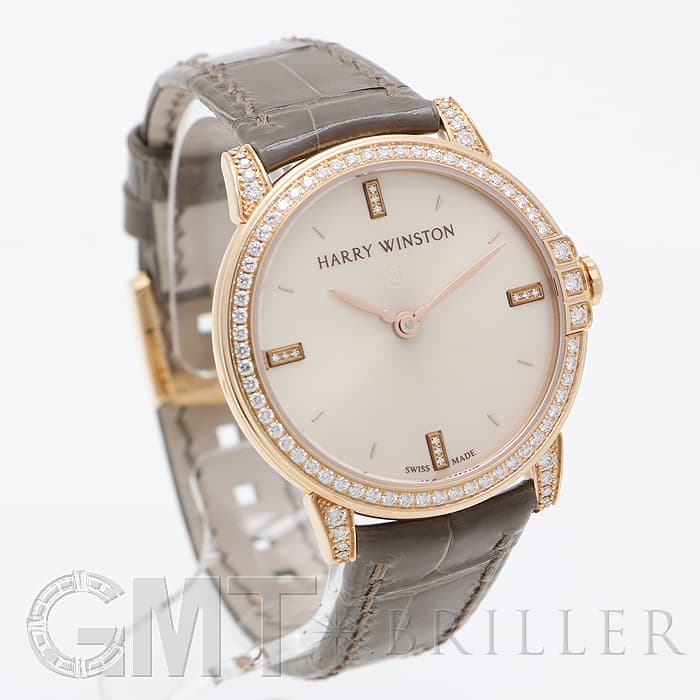 ハリー ウィンストン 32mm HARRY MIDQHM32RR002 WINSTON ピンクゴールド文字盤 ミッドナイト レディース 新品 腕時計  お中元 HARRY