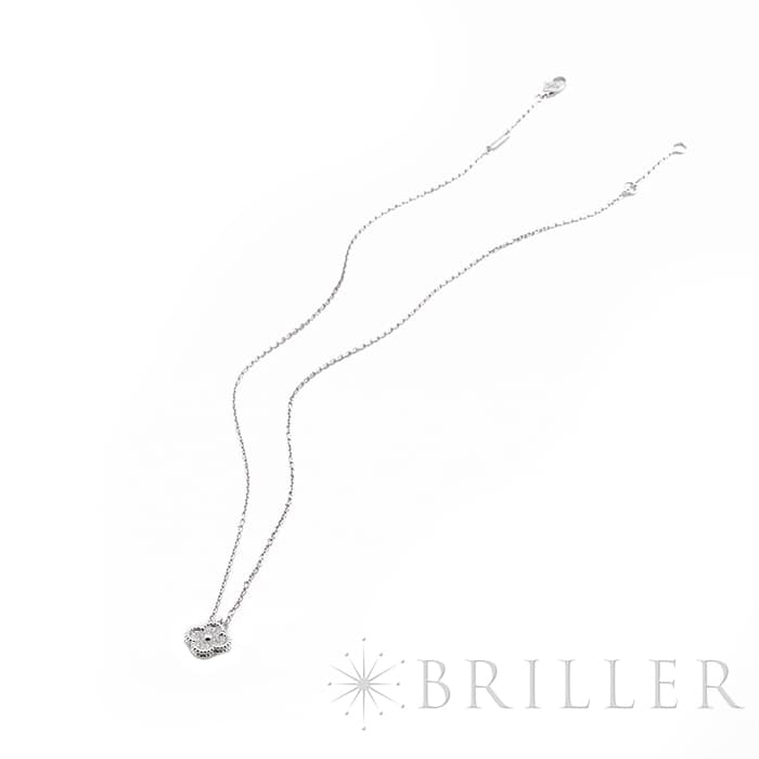 Van Cleef & Arpels ヴァン クリーフ&アーペル アルハンブラ スウィート アルハンブラ ペンダント ネックレス ホワイトゴールド ダイヤモンド VCARO85900 12