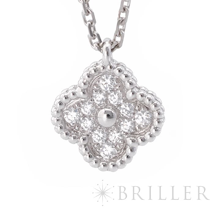 Van Cleef & Arpels ヴァン クリーフ&アーペル アルハンブラ スウィート アルハンブラ ペンダント ネックレス ホワイトゴールド ダイヤモンド VCARO85900 3