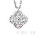 Van Cleef & Arpels ヴァン クリーフ&アーペル アルハンブラ スウィート アルハンブラ ペンダント ネックレス ホワイトゴールド ダイヤモンド VCARO85900 3