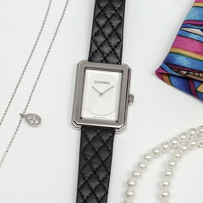 CHANEL シャネル ボーイフレンド オパール ホワイト ギヨシェ ダイヤル H6401 2