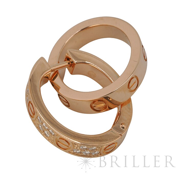 CARTIER カルティエ ラブ イヤリング マルチウェア セミパヴェ ピンクゴールド ダイヤモンド N8515240 11
