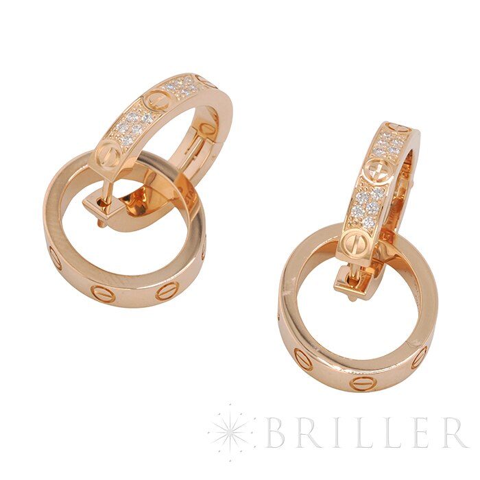 CARTIER カルティエ ラブ イヤリング マルチウェア セミパヴェ ピンクゴールド ダイヤモンド N8515240 12