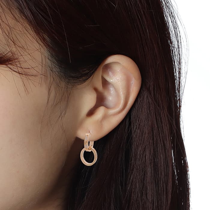 CARTIER カルティエ ラブ イヤリング マルチウェア セミパヴェ ピンクゴールド ダイヤモンド N8515240 13