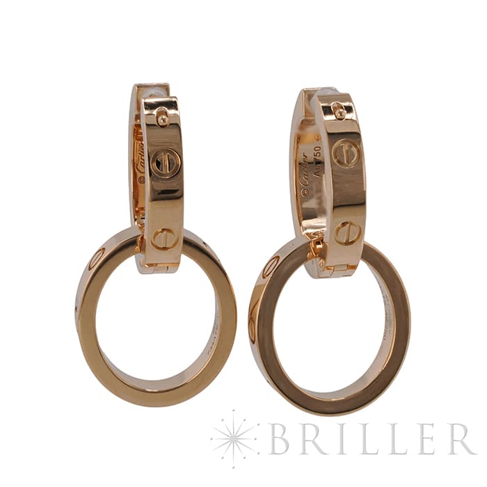 CARTIER カルティエ ラブ イヤリング マルチウェア セミパヴェ ピンクゴールド ダイヤモンド N8515240 1