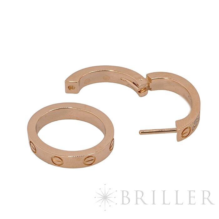 CARTIER カルティエ ラブ イヤリング マルチウェア セミパヴェ ピンクゴールド ダイヤモンド N8515240 4