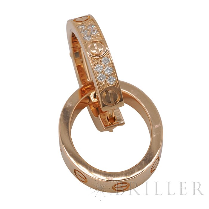 CARTIER カルティエ ラブ イヤリング マルチウェア セミパヴェ ピンクゴールド ダイヤモンド N8515240 5