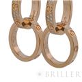 CARTIER カルティエ ラブ イヤリング マルチウェア セミパヴェ ピンクゴールド ダイヤモンド N8515240 8