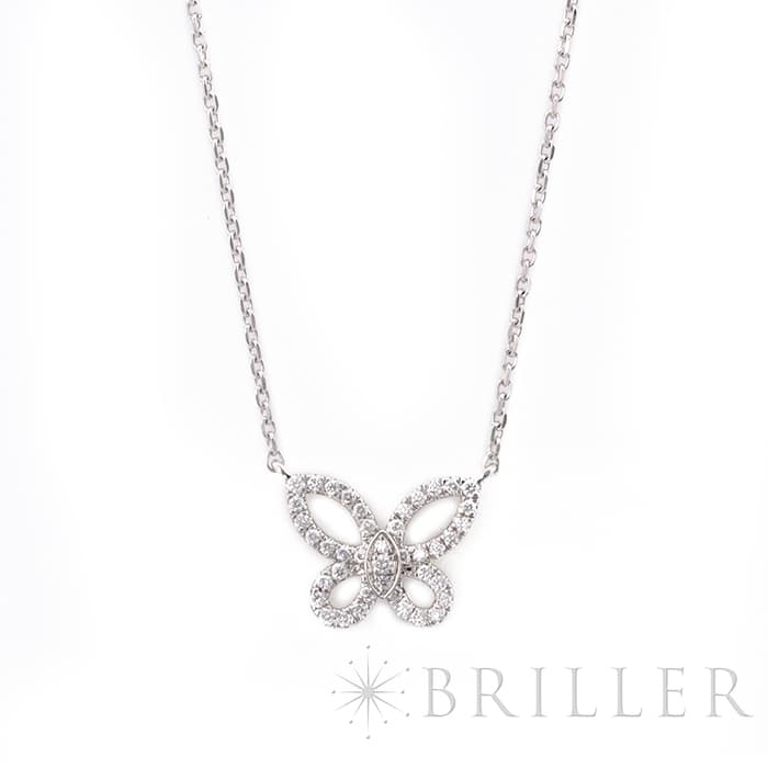 GRAFF グラフ バタフライ ミニ バタフライ シルエット ダイヤモンド ペンダント ネックレス ホワイトゴールド ダイヤモンド RGP808 メイン
