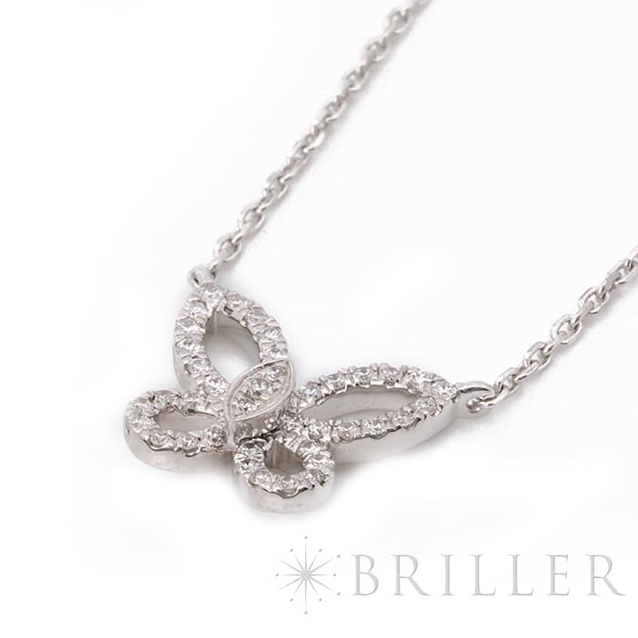 GRAFF グラフ バタフライ ミニ バタフライ シルエット ダイヤモンド ペンダント ネックレス ホワイトゴールド ダイヤモンド RGP808 5