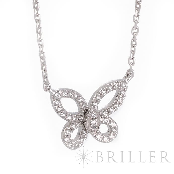 GRAFF グラフ バタフライ ミニ バタフライ シルエット ダイヤモンド ペンダント ネックレス ホワイトゴールド ダイヤモンド RGP808 7