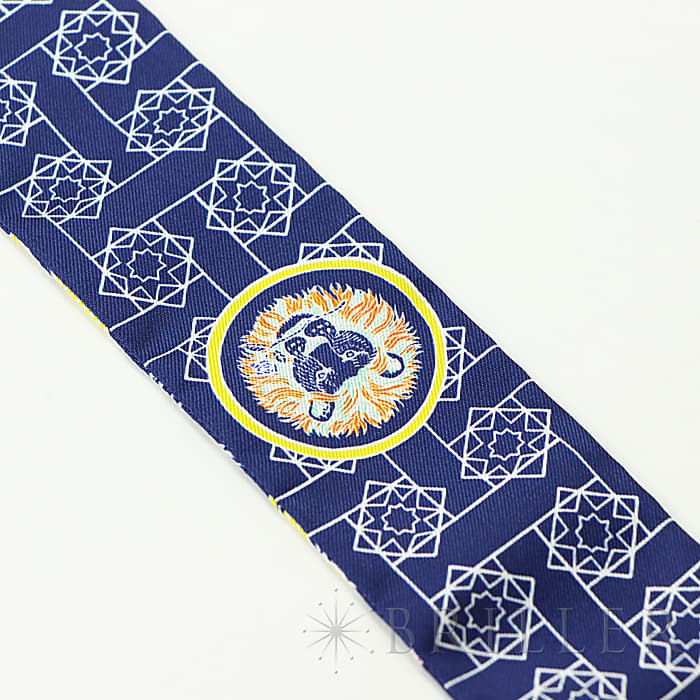 HERMES エルメス その他 ツイリー シルク LA DANCE DES AMAZONES　IM/INDIGO/JAUNE/MUL 14