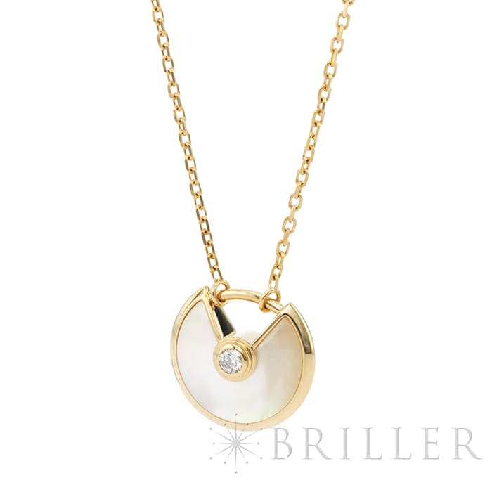 CARTIER カルティエ アミュレット ドゥ カルティエ ネックレス イエローゴールド MOP ダイヤモンド B3047100 4