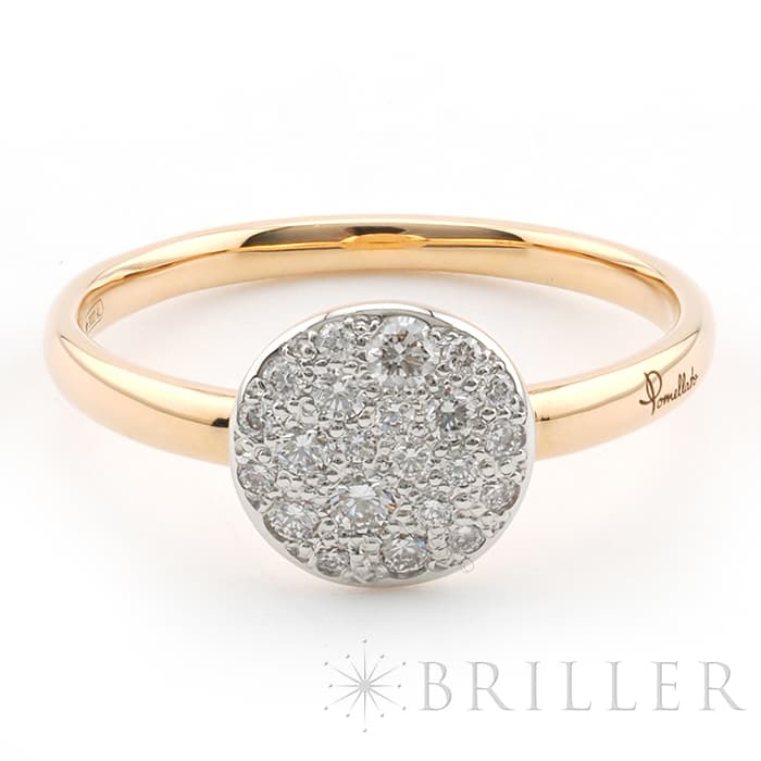 ポメラート Pomellato サッビア リング ブラウンダイヤモンド 52号