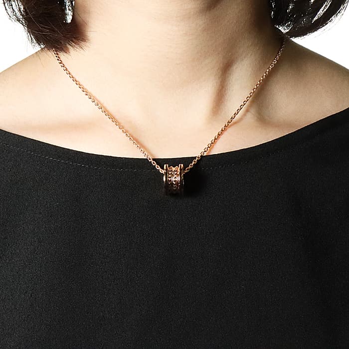 BVLGARI ブルガリ ビーゼロ1 ビーゼロワン ロック ネックレス ピンクゴールド 358054 14