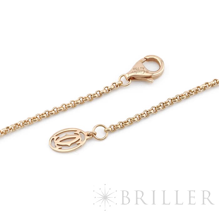 CARTIER カルティエ レ ベルランゴ ドゥ カルティエ ネックレス MM ピンクゴールド ピンクカルセドニー ガーネット B7224768 10