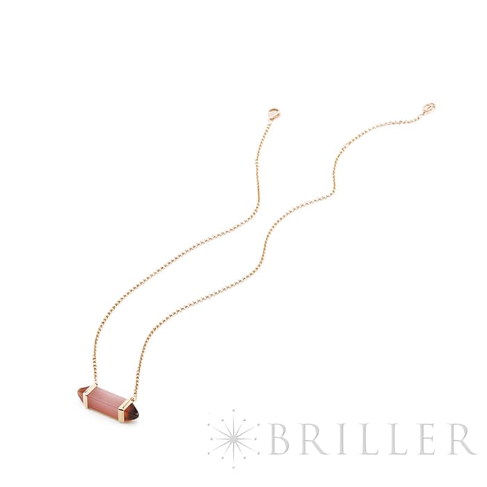 CARTIER カルティエ レ ベルランゴ ドゥ カルティエ ネックレス MM ピンクゴールド ピンクカルセドニー ガーネット B7224768 12