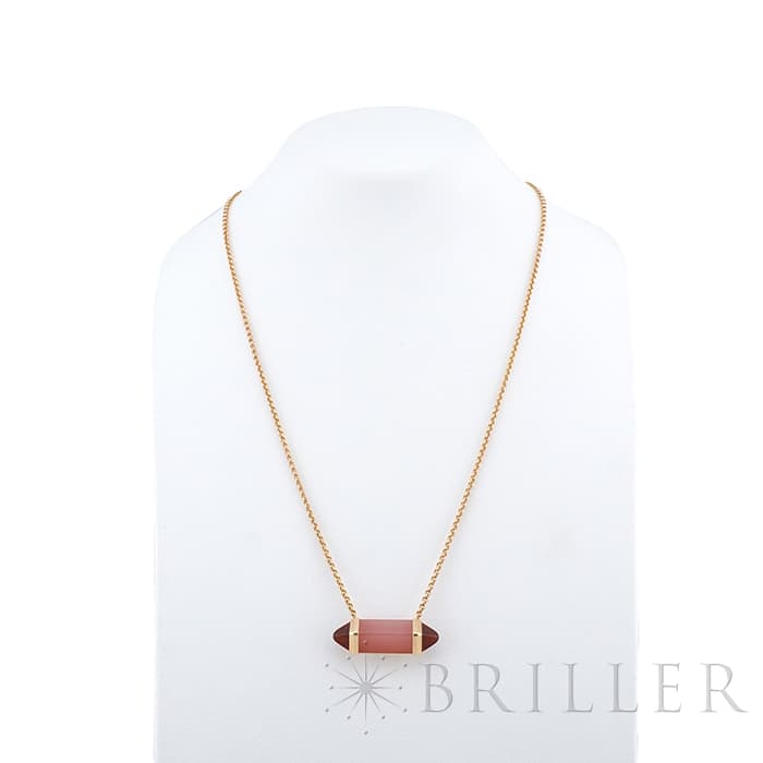 CARTIER カルティエ レ ベルランゴ ドゥ カルティエ ネックレス MM ピンクゴールド ピンクカルセドニー ガーネット B7224768 13
