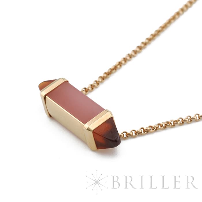 CARTIER カルティエ レ ベルランゴ ドゥ カルティエ ネックレス MM ピンクゴールド ピンクカルセドニー ガーネット B7224768 5