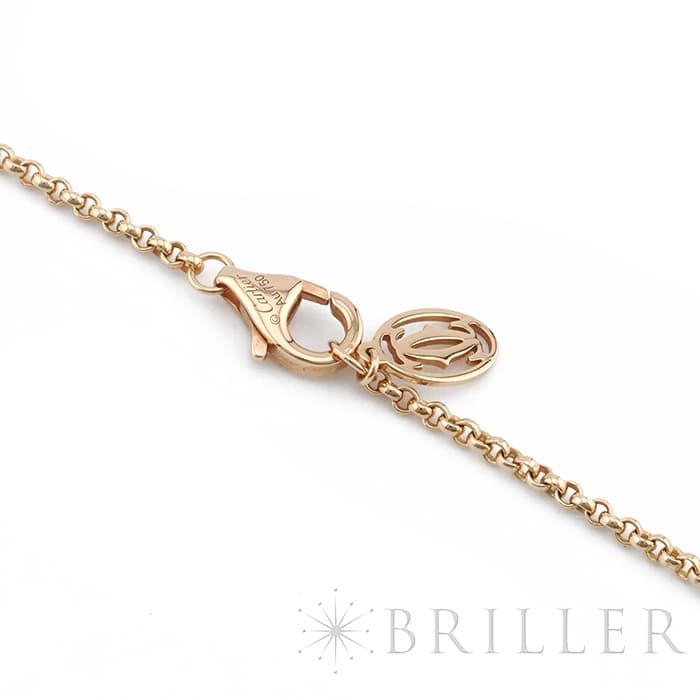 CARTIER カルティエ レ ベルランゴ ドゥ カルティエ ネックレス MM ピンクゴールド ピンクカルセドニー ガーネット B7224768 6