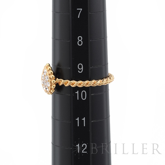 BOUCHERON　ブシュロン セルパンボエム リング エクストラスモール ピンクゴールド ダイヤモンド 10号 JRG02674【未使用】 12
