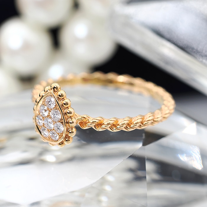 BOUCHERON　ブシュロン セルパンボエム リング エクストラスモール ピンクゴールド ダイヤモンド 10号 JRG02674【未使用】 2