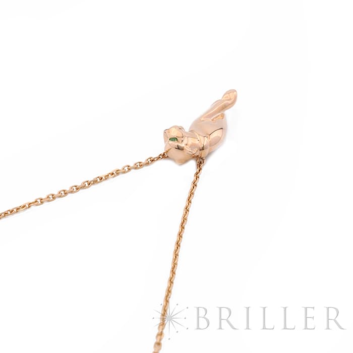 CARTIER カルティエ パンテール ドゥ カルティエ ネックレス ピンクゴールド ツァボライト B7224700 9