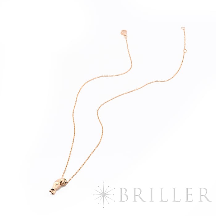 CARTIER カルティエ パンテール ドゥ カルティエ ネックレス ピンクゴールド ツァボライト B7224700 12