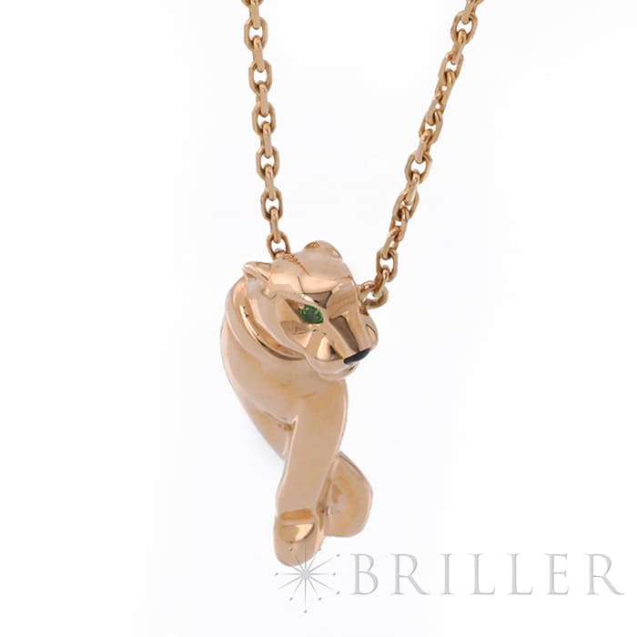 CARTIER カルティエ パンテール ドゥ カルティエ ネックレス ピンクゴールド ツァボライト B7224700 4
