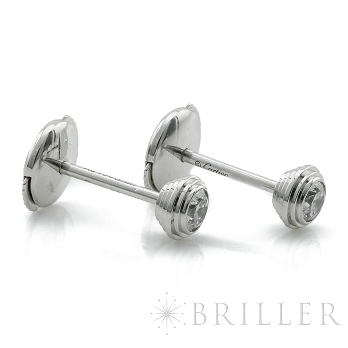 CARTIER カルティエ ダムール イヤリング ピアス ホワイトゴールド ダイヤモンド B8301407 9