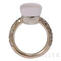 POMELLATO ポメラート ヌード リング ローズクオーツ カルセドニー ブラウンダイヤモンド ローズゴールド ホワイトゴールド PAC0040_O7000_BRCQR  10号 4