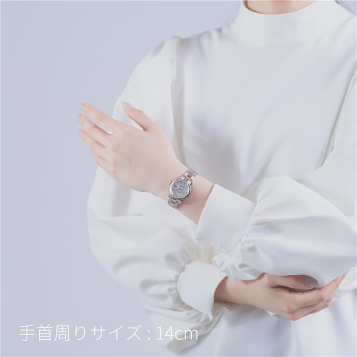 ROLEX ロレックス デイトジャスト 279171NG ホワイトシェル 10Pダイヤモンド オイスターブレスレット 28